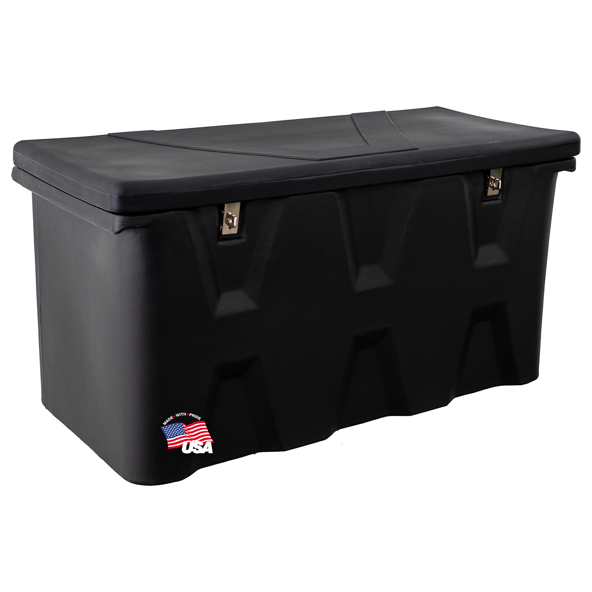 Buyers Products, Hitch-Mounted Poly Cargo Carrier, Width 51 in, Material Polyethylene, Color Finish Matte Black, Model# 1707020